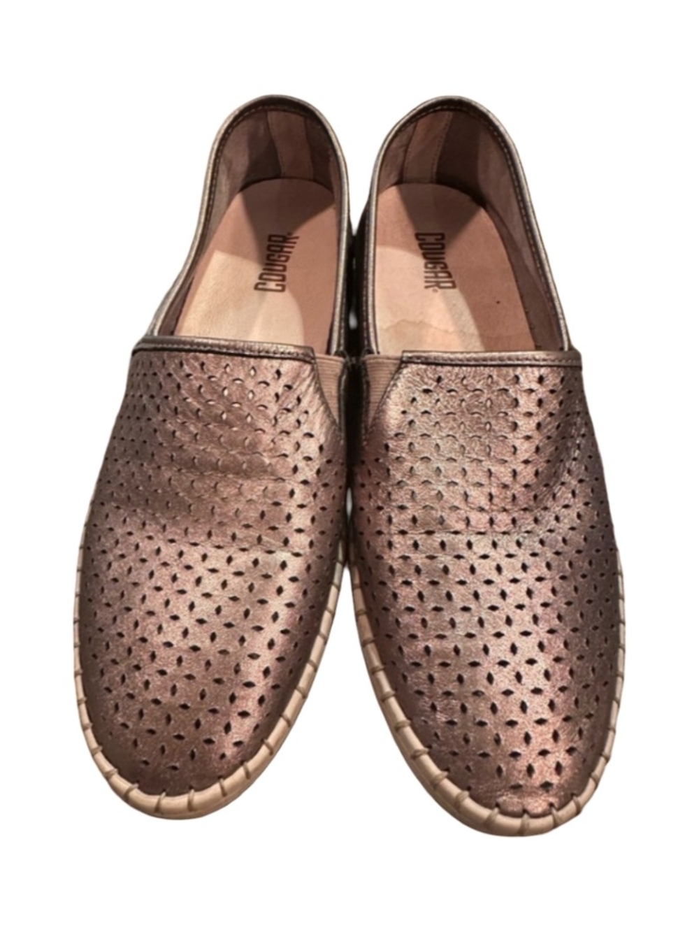Cougar Metallic Bronze Slip-On Sneakers Shoes Mules Runners Loafers Comfy 9
